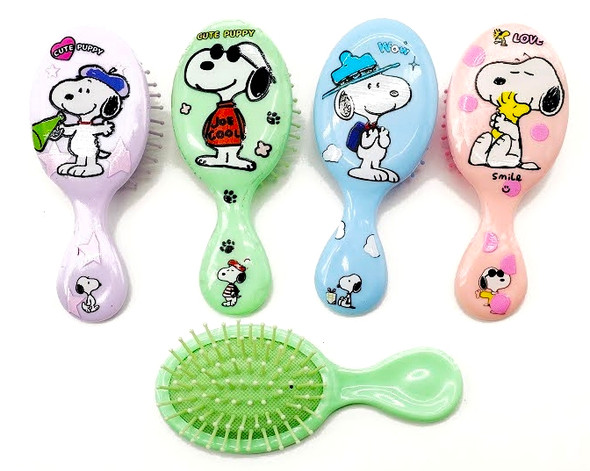 5.3" Novelty Print Gift Hair Brushes 12 per pk .70 each