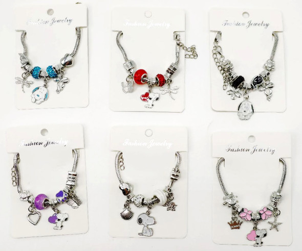 Novelty Charm Adjustable Bracelet .70 each