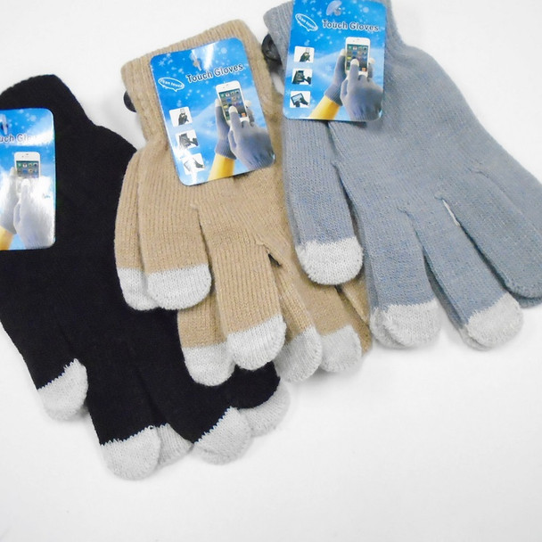 Magic Knit Glove w/ Touch Screen Tips ONLY .69 per pair 