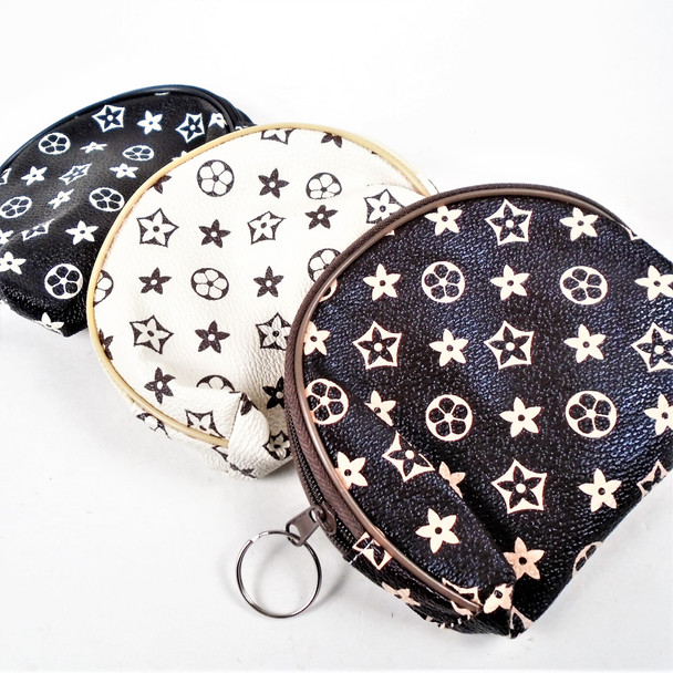 Everyday Use 5" Asst Color Zipper Bag w/ Keychain  Mixed Print  .60 each