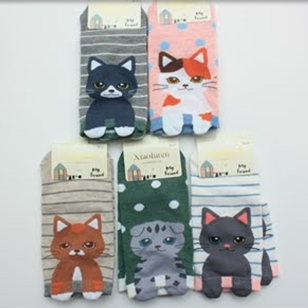 Low Cut Cat Socks  Asst Colors  .60 ea pair 