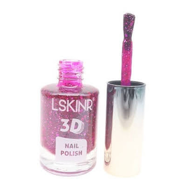 Glitter Metallic Colors 3D Nail Polish 24 per bx  .75 each