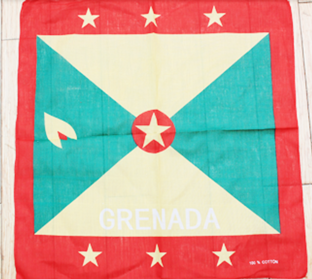 21" Grenada Flag Bandana .58 ea