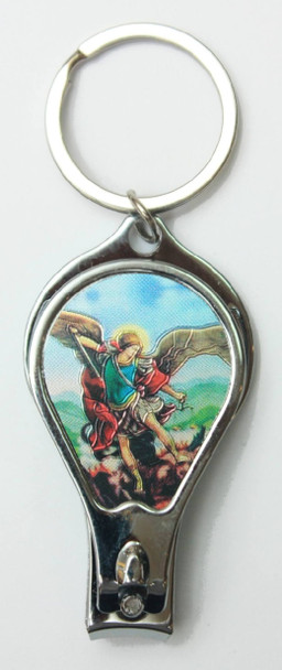 Shiny Saint Michael Picture Nail Clipper .60 Each