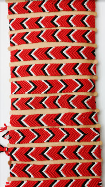 Trinidad Flag Color Crochet Bracelet .60 Each