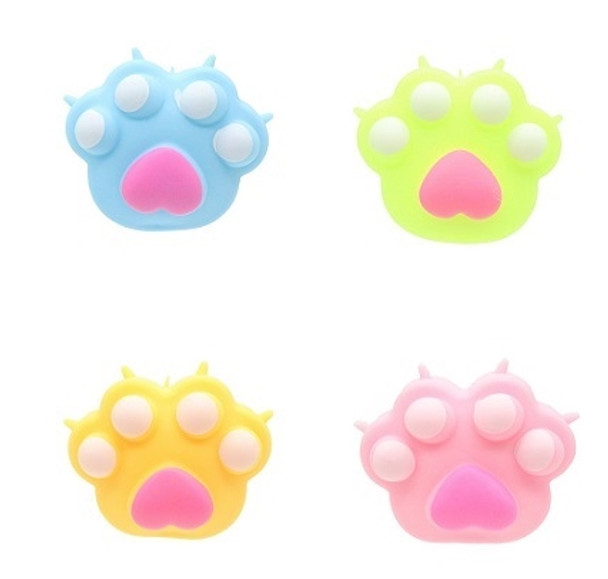 3" x 2.5" Soft & Squishy Novelty Paw Print  12 per display bx .65 each