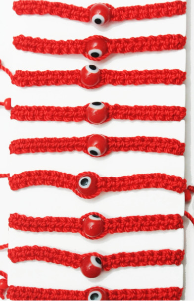 Kids Red Evil Eye Protection Bracelet .62 each