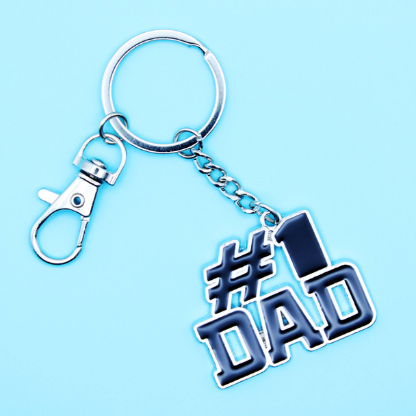 #1 DAD Keychain w/ Clip .75 each