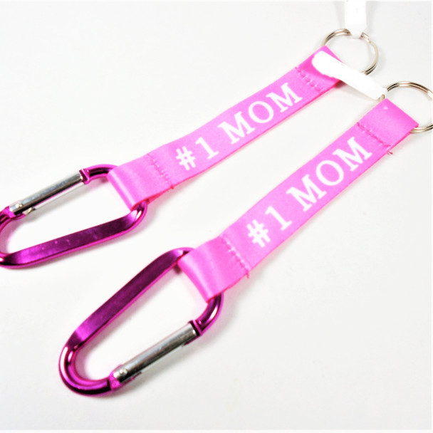 7.5"  # 1 MOM Strap Keychain w/ Clip 12 per pk  .68 each