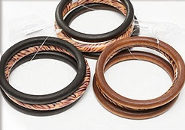3 Pc Set Tiger Print Wood Bangle Bracelet .68 each set