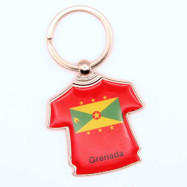 2" Metal Grenada Flag Uniform Keychains .68 each