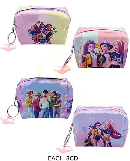 3.5" Novelty Zippered Pouch (0688) .68 each