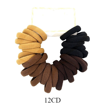 30 Pc Natural Tone Soft & Stretchy Hair Elastic Set .68 each set