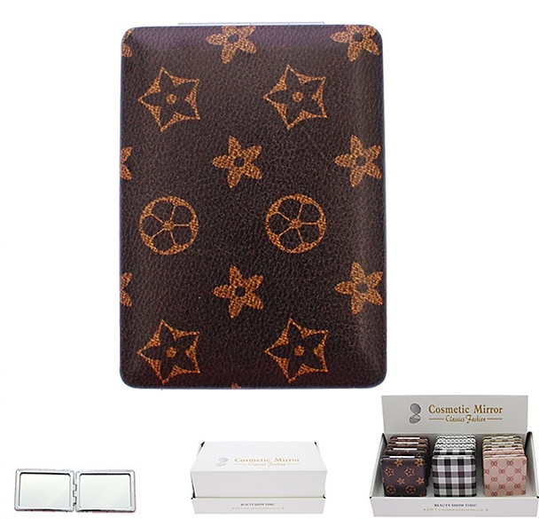 Mixed Patterns Double Sided Rectangle Compact Mirror $1.87 Each