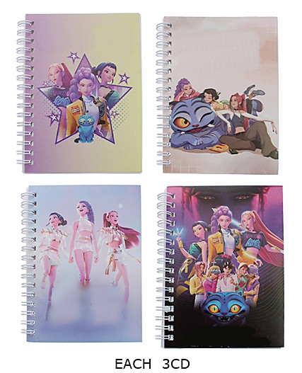 5.5"x4.9" Novelty Notebook 12 per pk (1491) .68 each