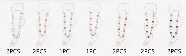 Butterfly Charm Anklet Silver .68 each