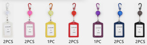 4" Asst Color Clip On Retractable ID Holder (Vertical) .68 each