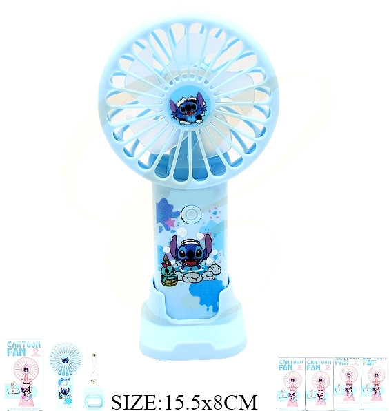 6.1" Novelty Handheld Rechargeable USB Fan $2.66 each