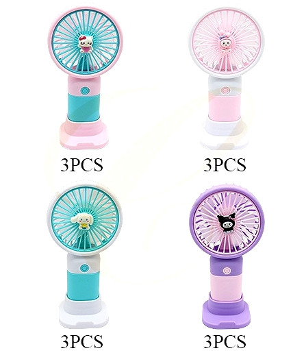6.1" Novelty Handheld Rechargeable USB Fan (2509) $2.66 each
