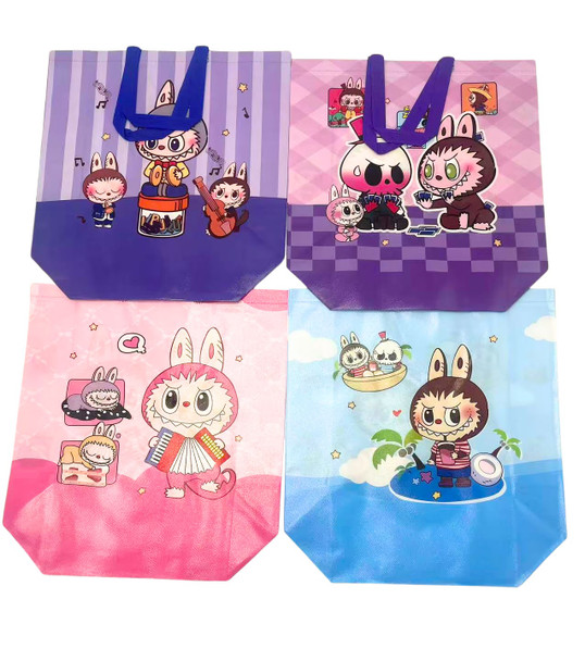 17" x 15.7" Large Size Reusable Cute Monster Tote Bag .68 each