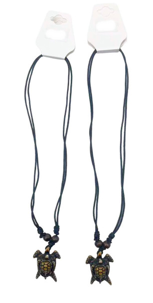 Baby Sea Turtle On The Back Adjustable Cord Necklace  .68 each