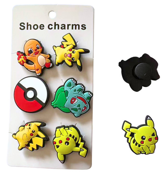 6 Pk Set of Shoe Charms Novelty Theme (1543) .75 per set
