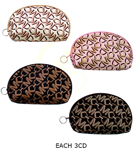 8.2" x 5.5" Hi Fashion Print Zipper All Purpose Cosmetic Bag (0701R) .68 each