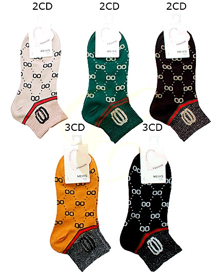 Hi Fashion Pattern Ankle Socks (1521) .68 each