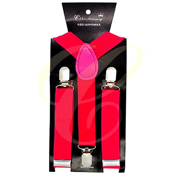Kids Adjustable Elastic Suspenders Asst Color $1.25 each