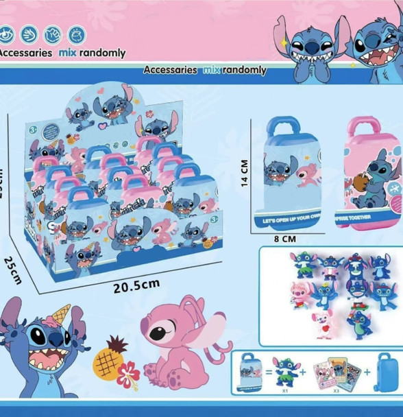 5.5" Large Novelty Cards & Figurine Mystery Luggage 12 pcs per display box $1.25 each