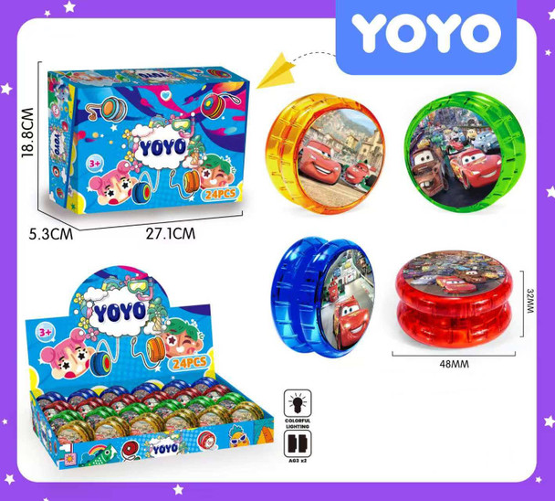 Novelty Light Up Yo Yo 24 pcs display box (10151) .68 each