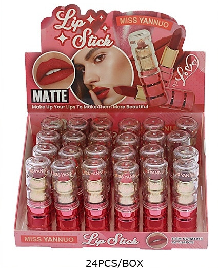 Vibrant Matte Lipstick Display 24 pcs per display box .75 each