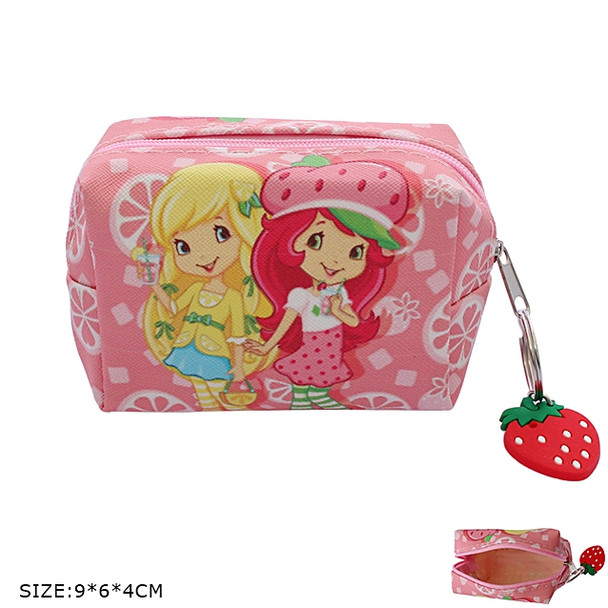 3.5" Novelty Zip Pouch with Strawberry Keychain .68 each