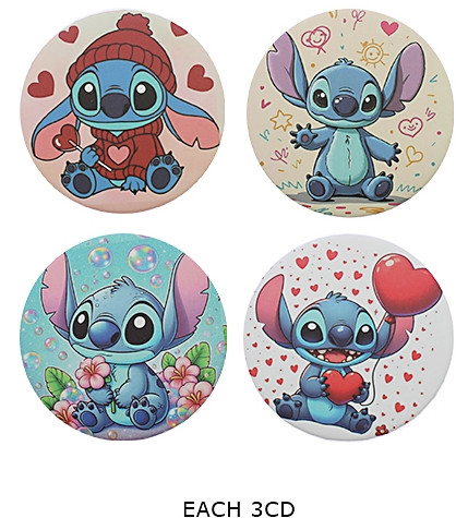 Novelty Compact Mirror 12 pcs per display box (1401) .68 each