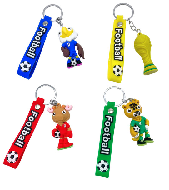 3 in 1 Strap Asst Novelty Keychain (10178) .68 each