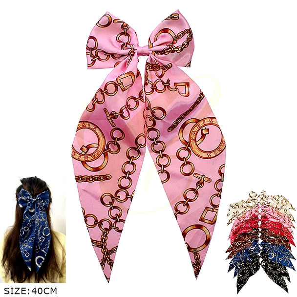 15.7" Hi Fashion Long Tail Gator Clip Hair Bow .68 each