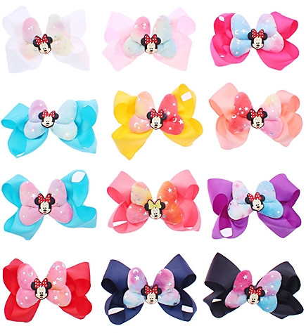 6.3" Novelty Gator Clip Hair Bow .68 each