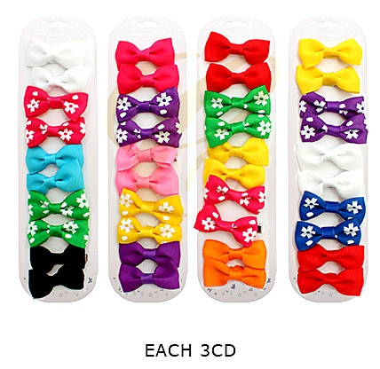 10 Pc Set 2" Flower Gator Clip Bows .68 per set
