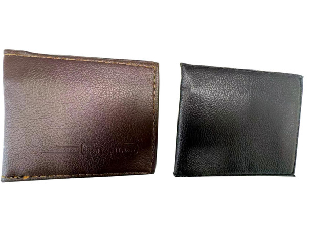 Men's Bifold Leather Wallet Black And Brown Colors .68 each