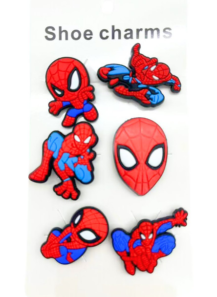 6 Pk Set of Shoe Charms Novelty Theme (9919) .75 per set