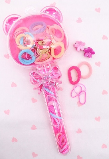 Hair Accessories Set in Cute Bear Case .68 each