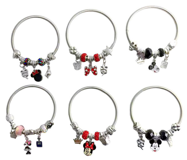 Spring Style Gold & Silver Mixed Novelty Charm Bracelet .68 each