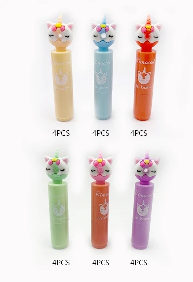 Unicorn Donut Top Lip Balm 24 pcs per display box .62 Each