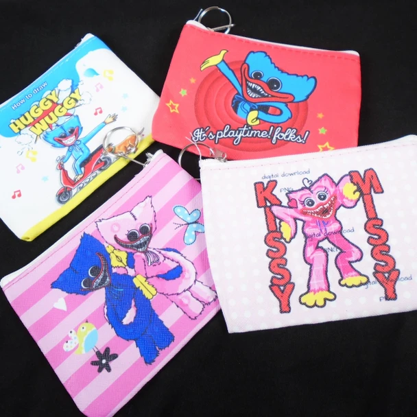 3.5" X 5" Novelty Zipper Coin Purse w/ Key Chain 12 per pk .68 each