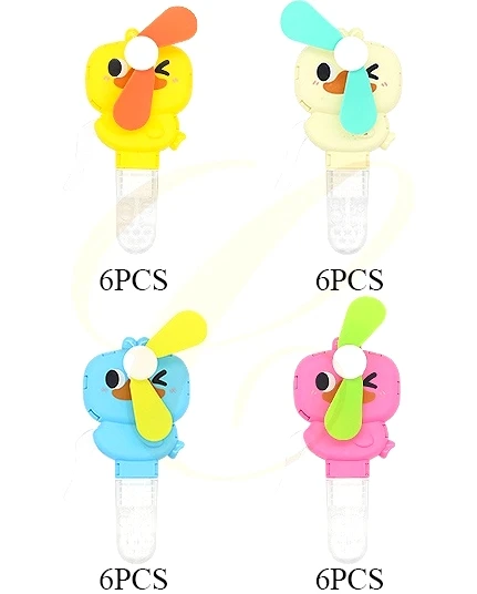 Duck Bubble Blower with Handheld Fan 24 pcs per display box .68 each
