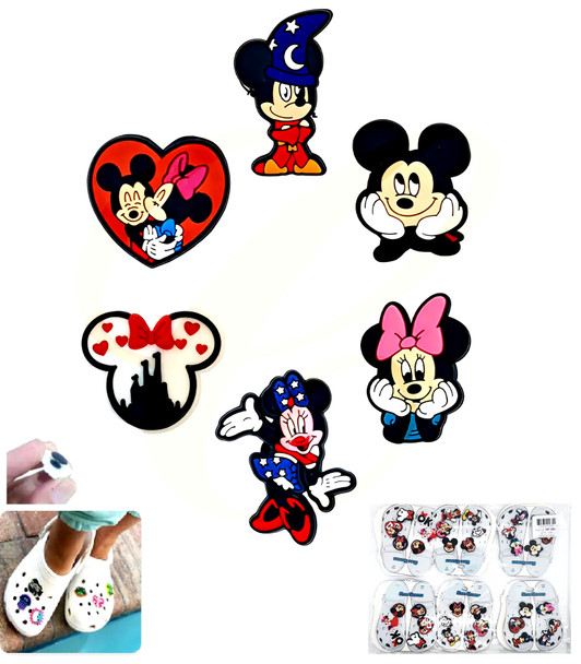 6 Pk Set of Shoe Charms Novelty Theme (2624) .75 per set