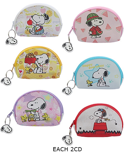 4.3" Novelty Coin Purse with Charm Keyring .68 each
