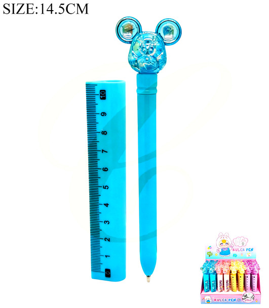 Novelty Ruler & Pen Combo 48 pcs per display box .75 each