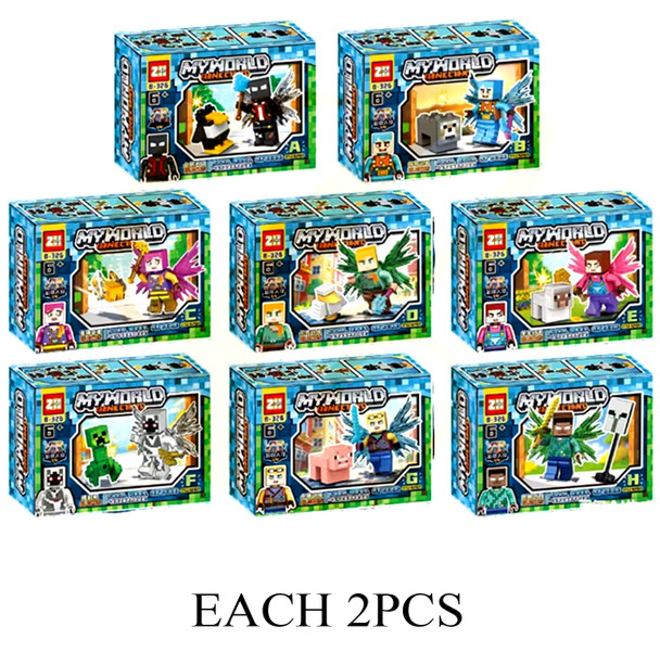 DIY 8 Style Mixed Figurine Sets 16 per display box .75 each