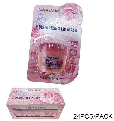 Rose Moisturizing Lip Mask 24 pcs per display box .62 each